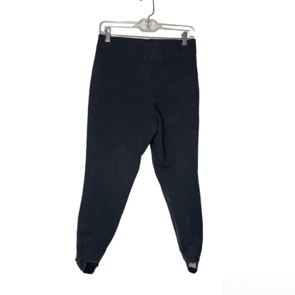 FERA Ski Pants Stirrup Legs Black Wool Blend VINTAGE Size 12 R Fits Size 6 - Picture 1 of 10